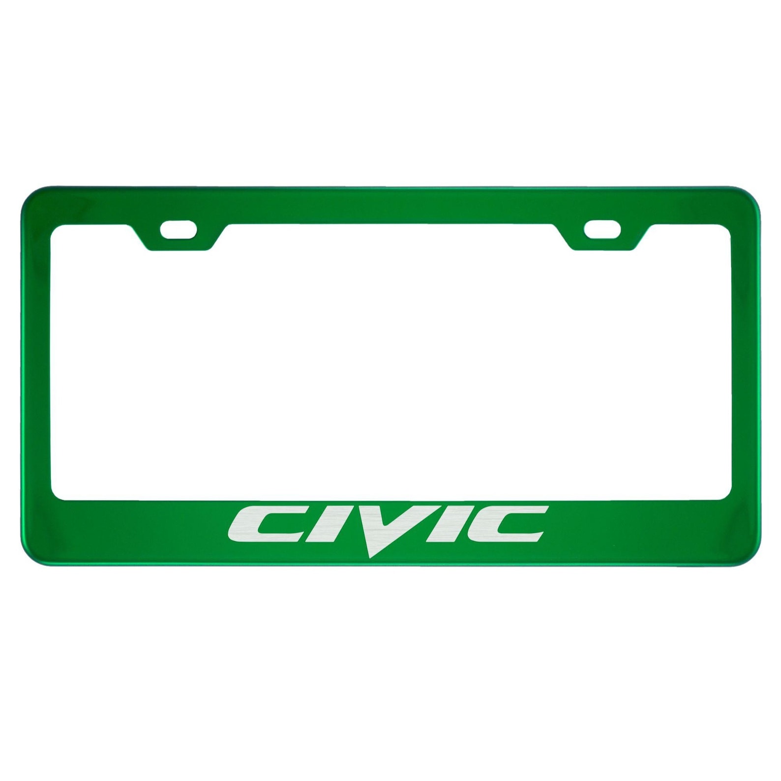 Honda Civic Green License Plate Frame Etsy