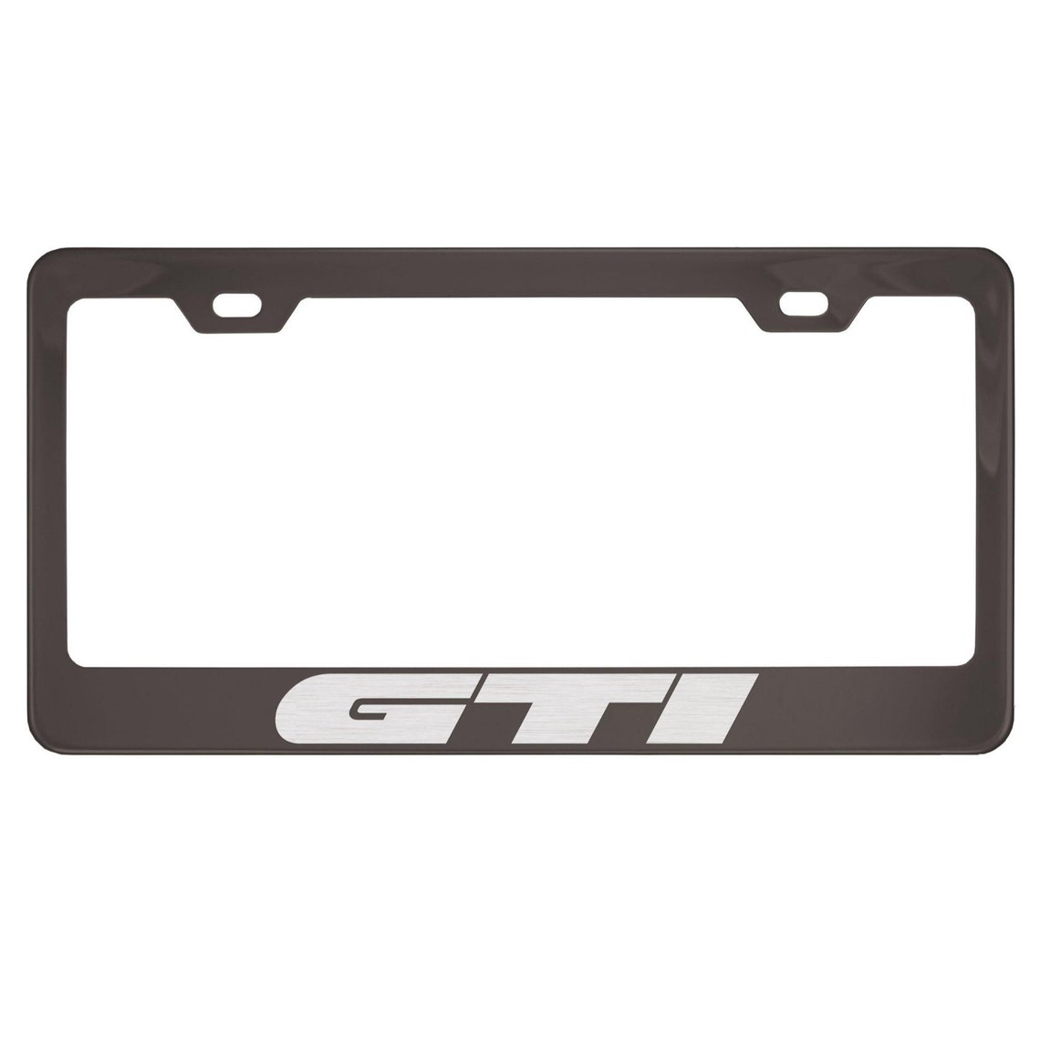 Volkswagen GTI Black Chrome License Plate Frame Etsy
