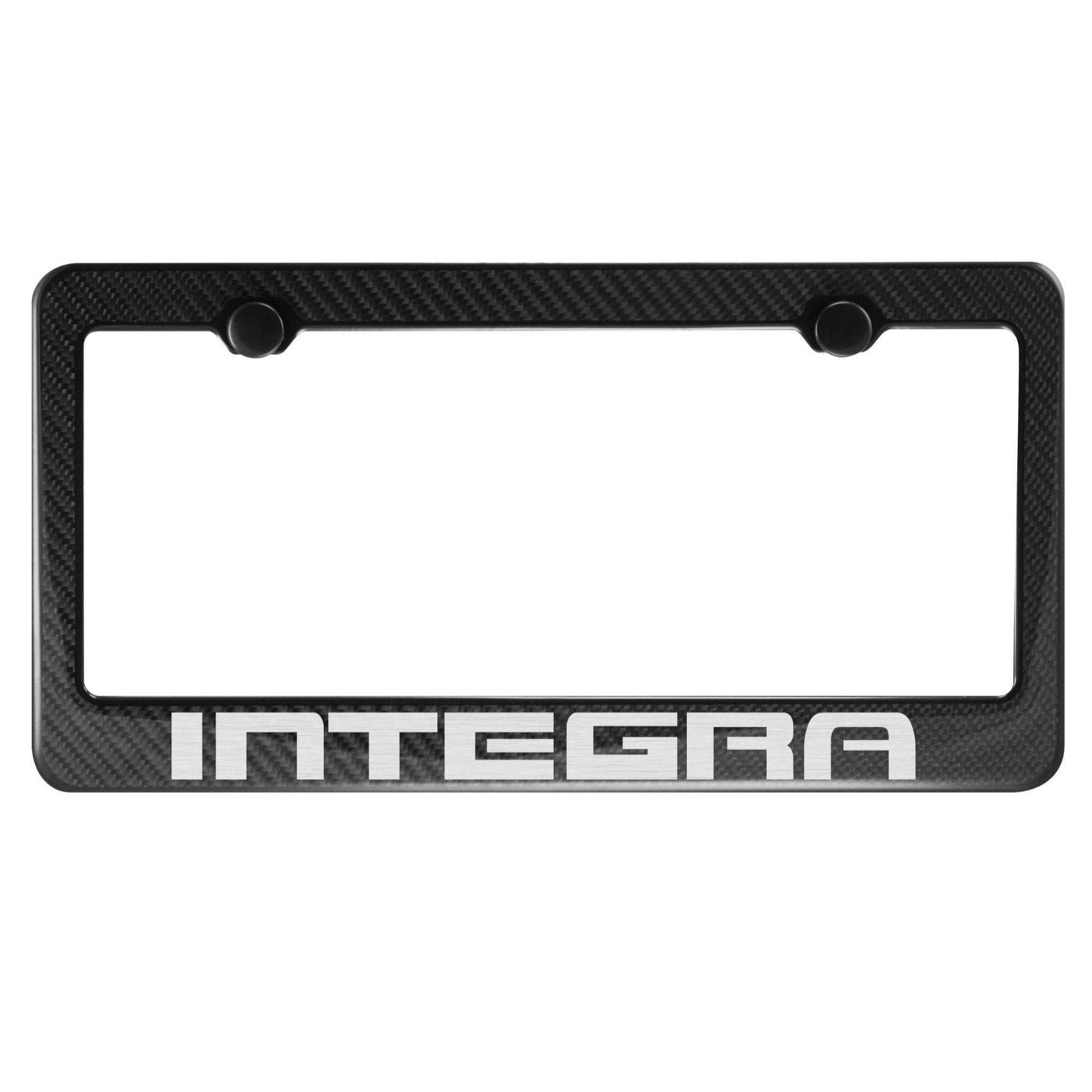 Acura Integra Carbon Fiber Front License Plate Frame Etsy