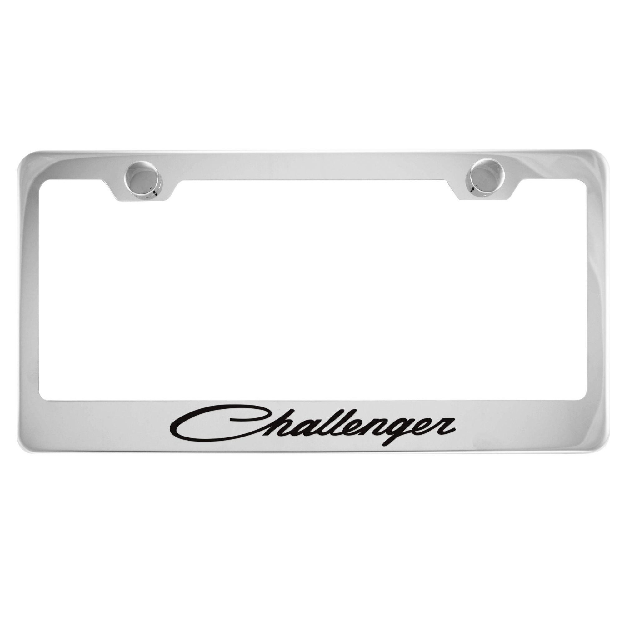 Dodge Challenger Chrome License Plate Frame Etsy