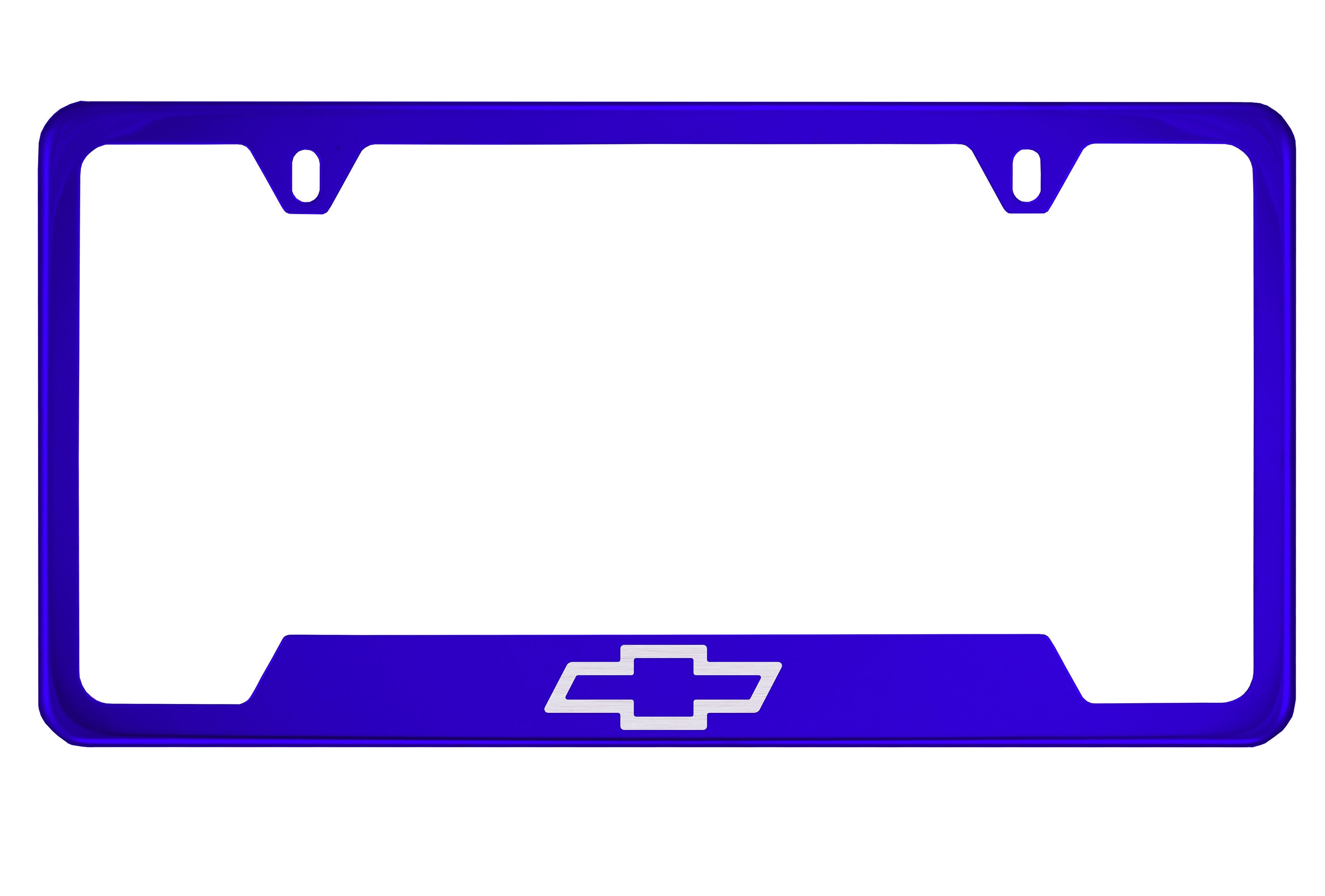 Chevy Chevrolet Blue License Plate Frame Etsy