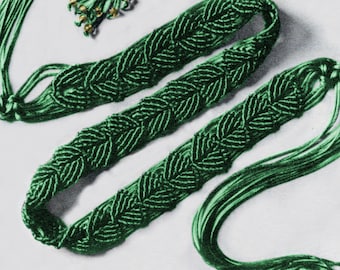 Triangle Knot Macramé Belt Pattern - Boho Macramé Pattern, Vintage PDF Pattern