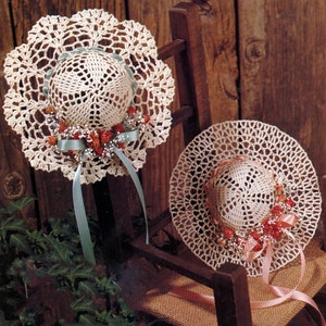 Victorian Crochet Hat Pattern: Farmhouse Decor (PDF Pattern)