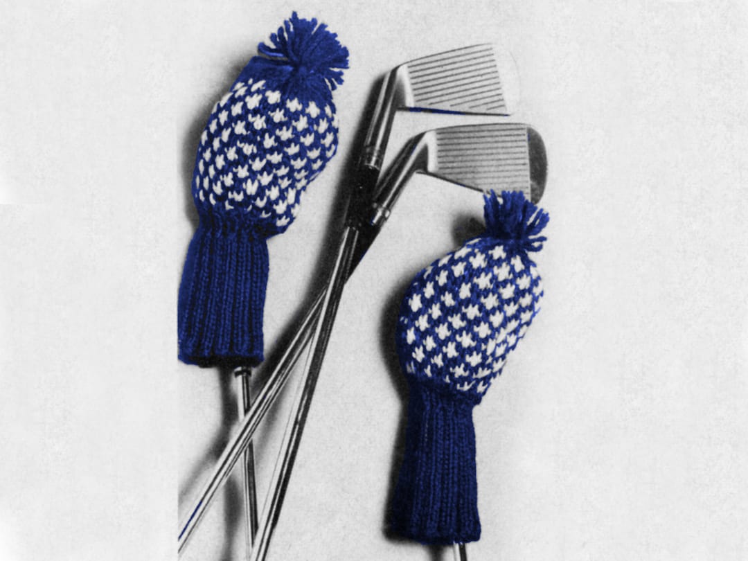 Knit Golf Club Covers Knitting Pattern Patterned Golf Club Covers