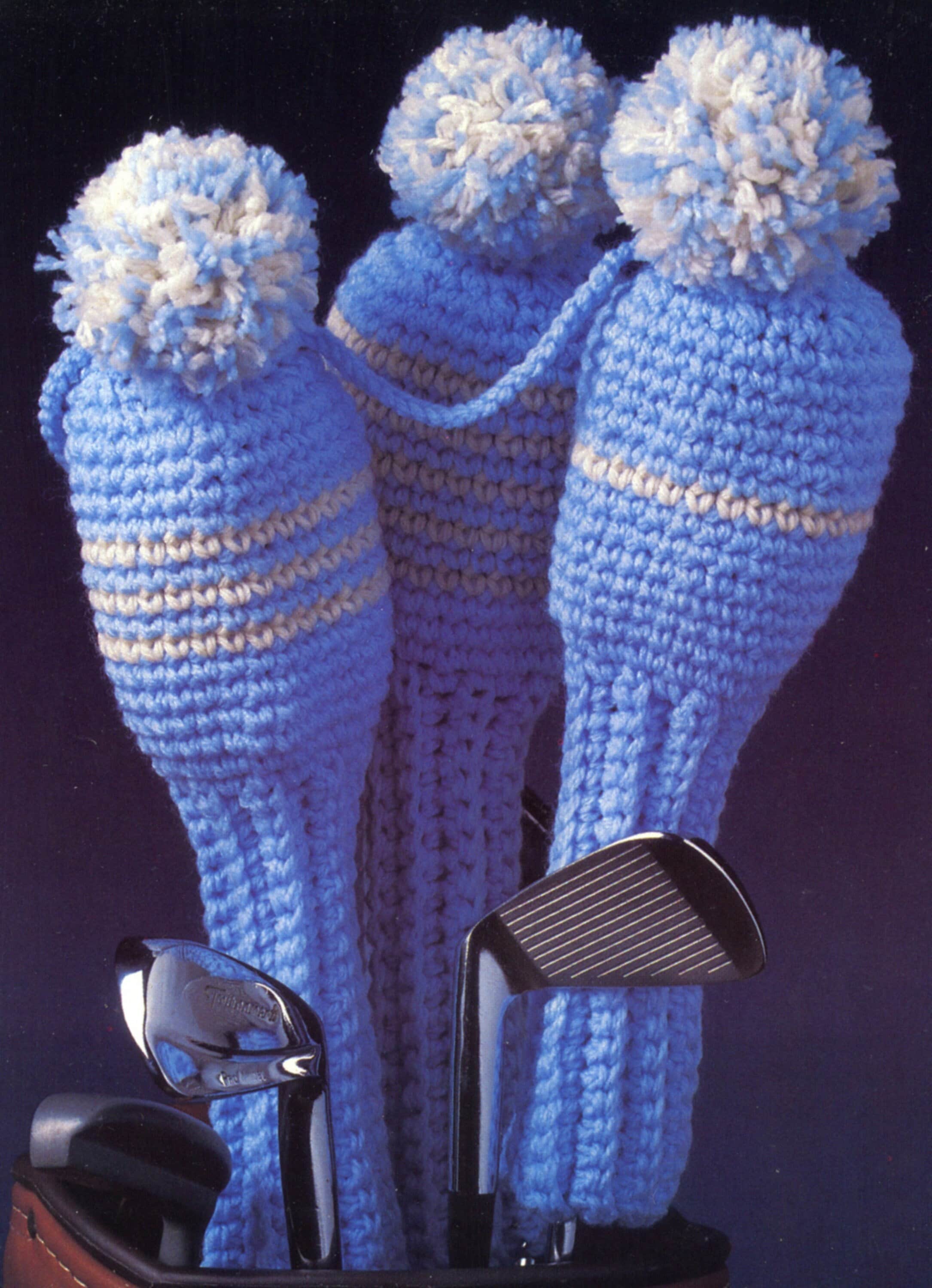 Crochet Golf Club Covers Crochet Pattern Wood Club Covers, Worsted