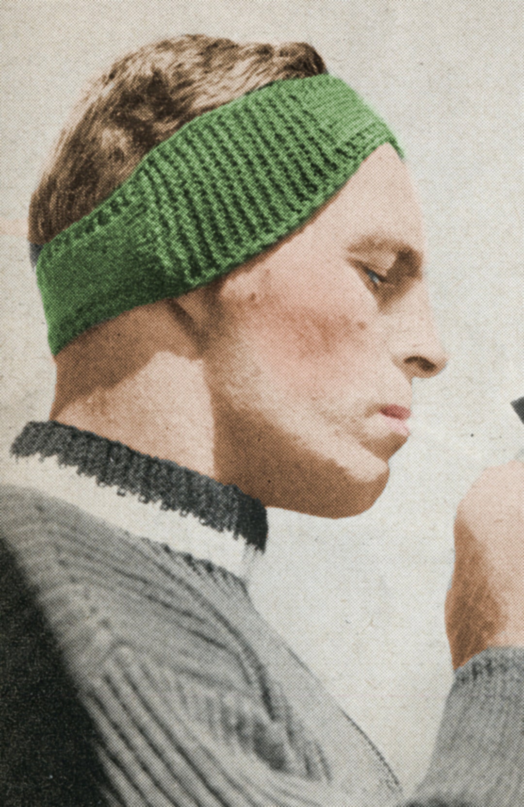 1950's Men's Ski Headband Knitting Pattern Men's Headband Knitting