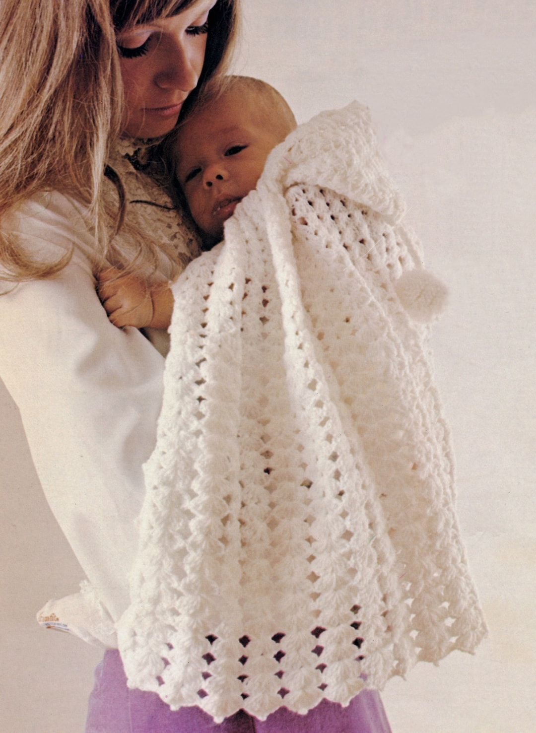 Snowflake Hooded Baby Cape Crochet Pattern Infant Crochet Pattern