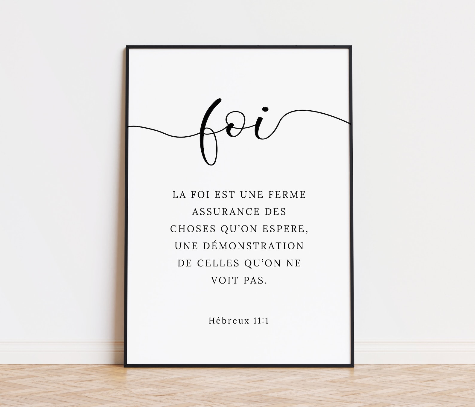 Tableau Toile Verset Biblique Matthieu 7:7 - Art Mural Chrétien, Écriture Foi - Neuf