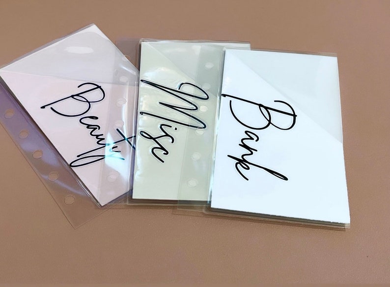 A7 Cash Envelope Laminated Peek a Boo Cash Budgeting Etsy