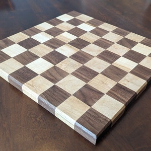 Maple and Walnut chessboard