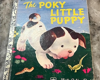 Vintage Little Golden Book, the Poky Puppy , Children's Book, 1979