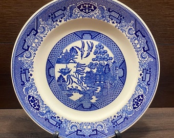 Vintage Blue Willow Pattern 6" Bread & Butter Plates Set of 4