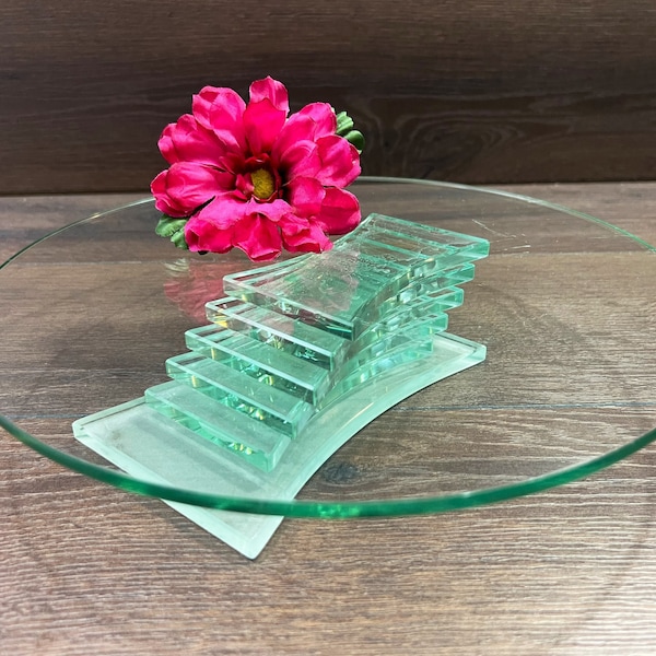 Geometric Glass Candle Holder Etsy
