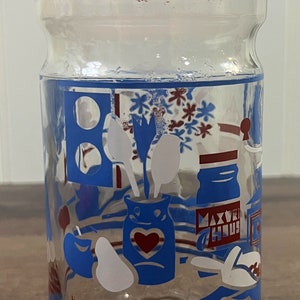 Vintage Glass Maxwell House Coffee 1lb Jar with Screw Top and