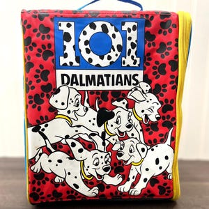 Vintage 1990s Disneys 101 Dalmatians Backpack, Locker Book Bag 