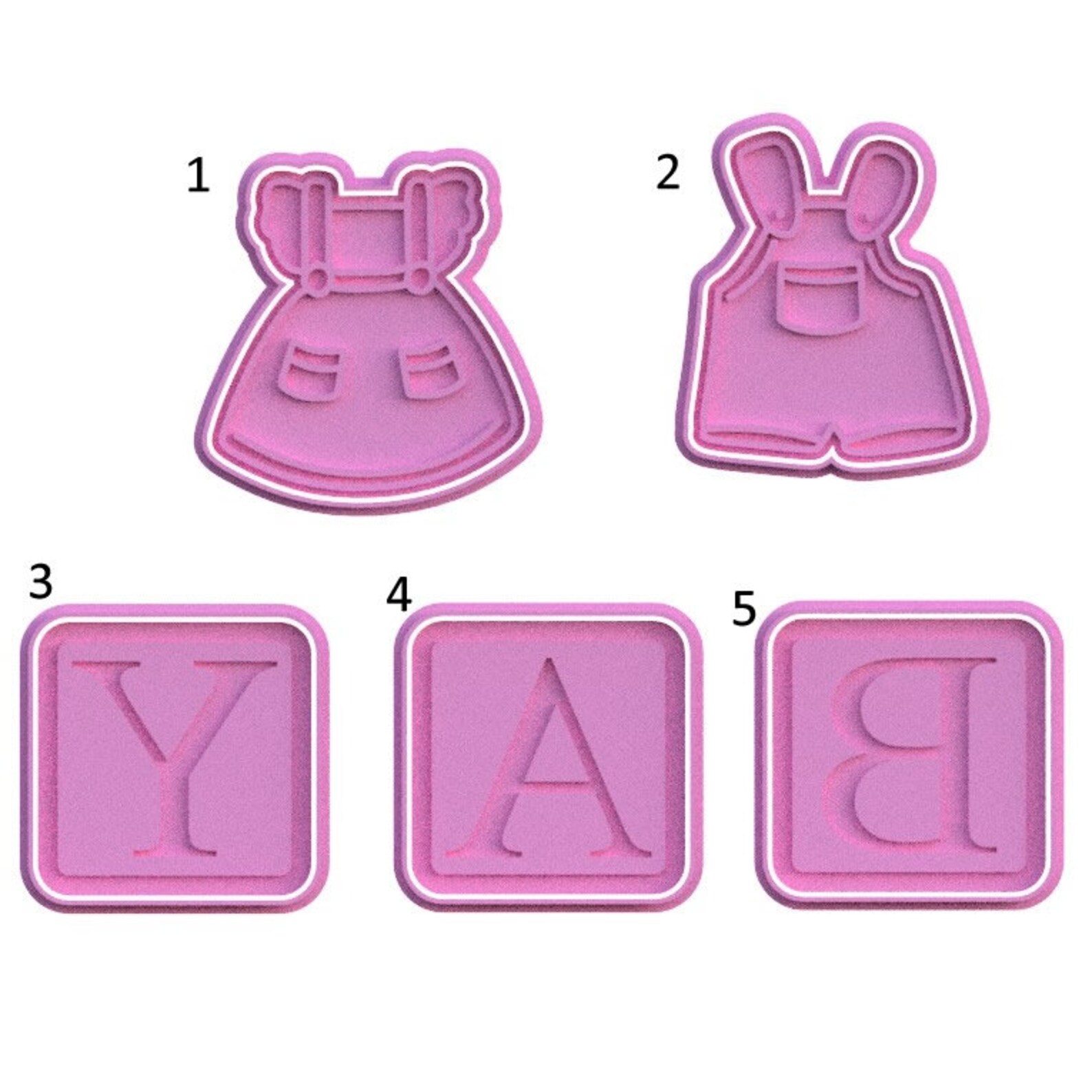 Baby Shower and Baby Letters Cookie Cutters Fondant Cutters Etsy UK