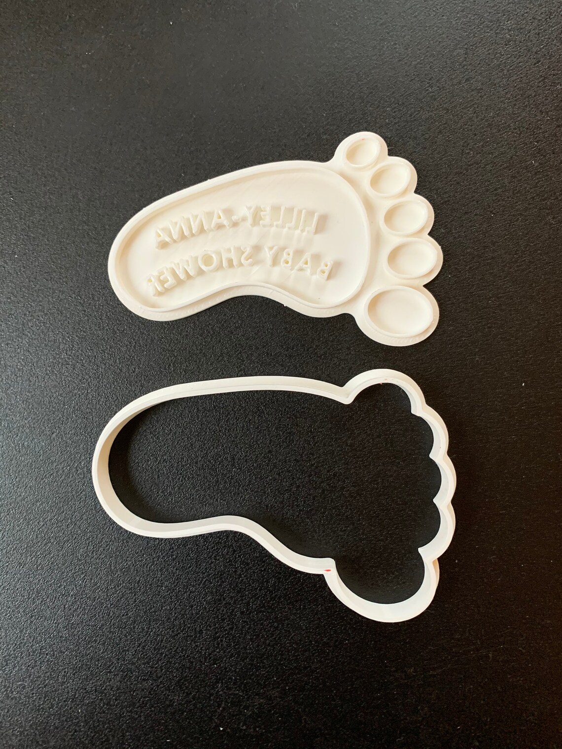 Personalised Baby's Foot Cookie Cutter & Stamp Fondant Etsy UK