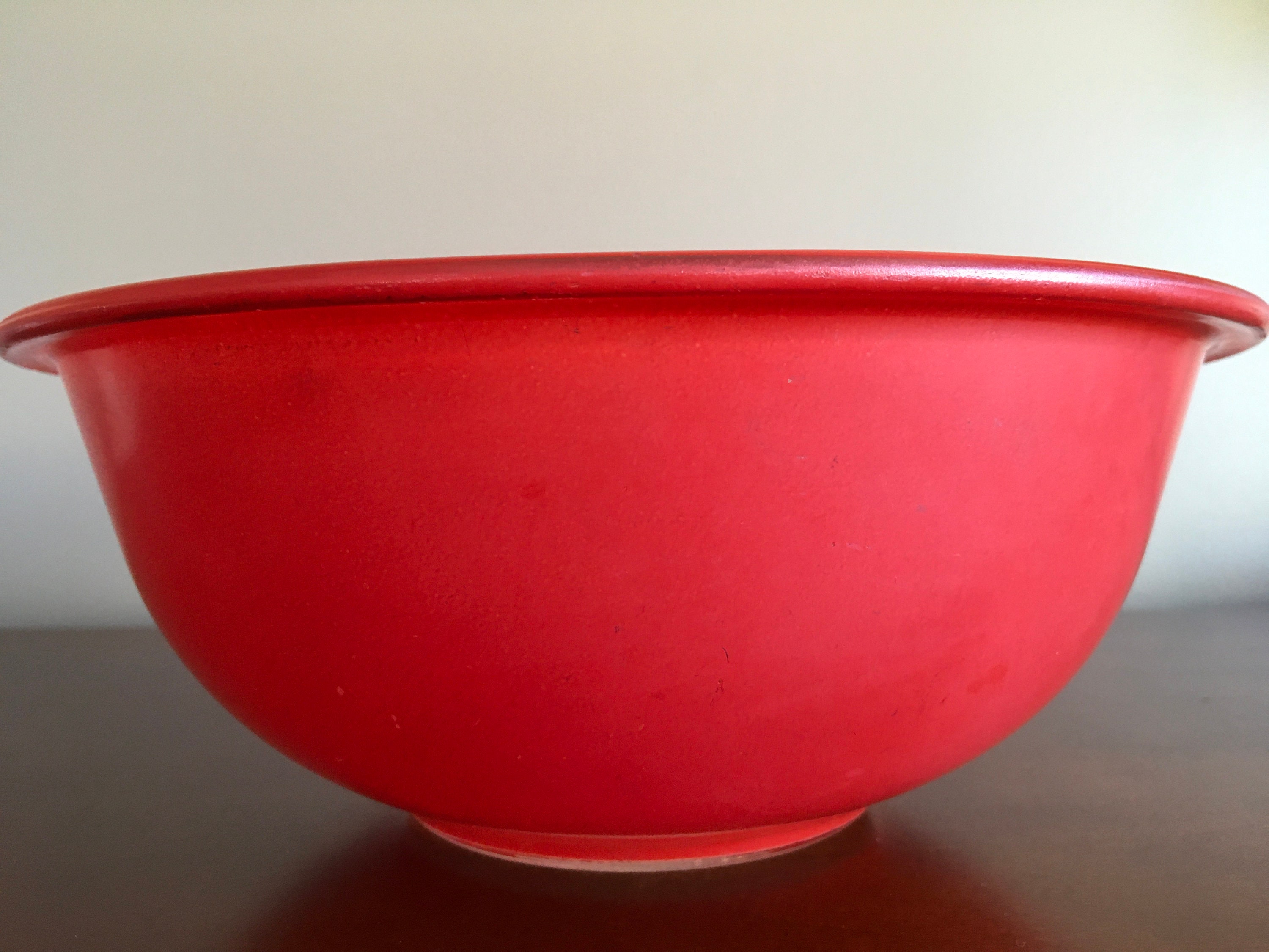 Vintage Pyrex Red Glass Mixing Bowl 2.5 L - Etsy