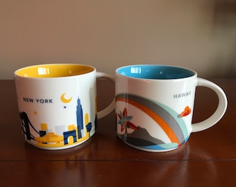 Starbucks You Are Here Collector Series Mug Starbucks New York Mug