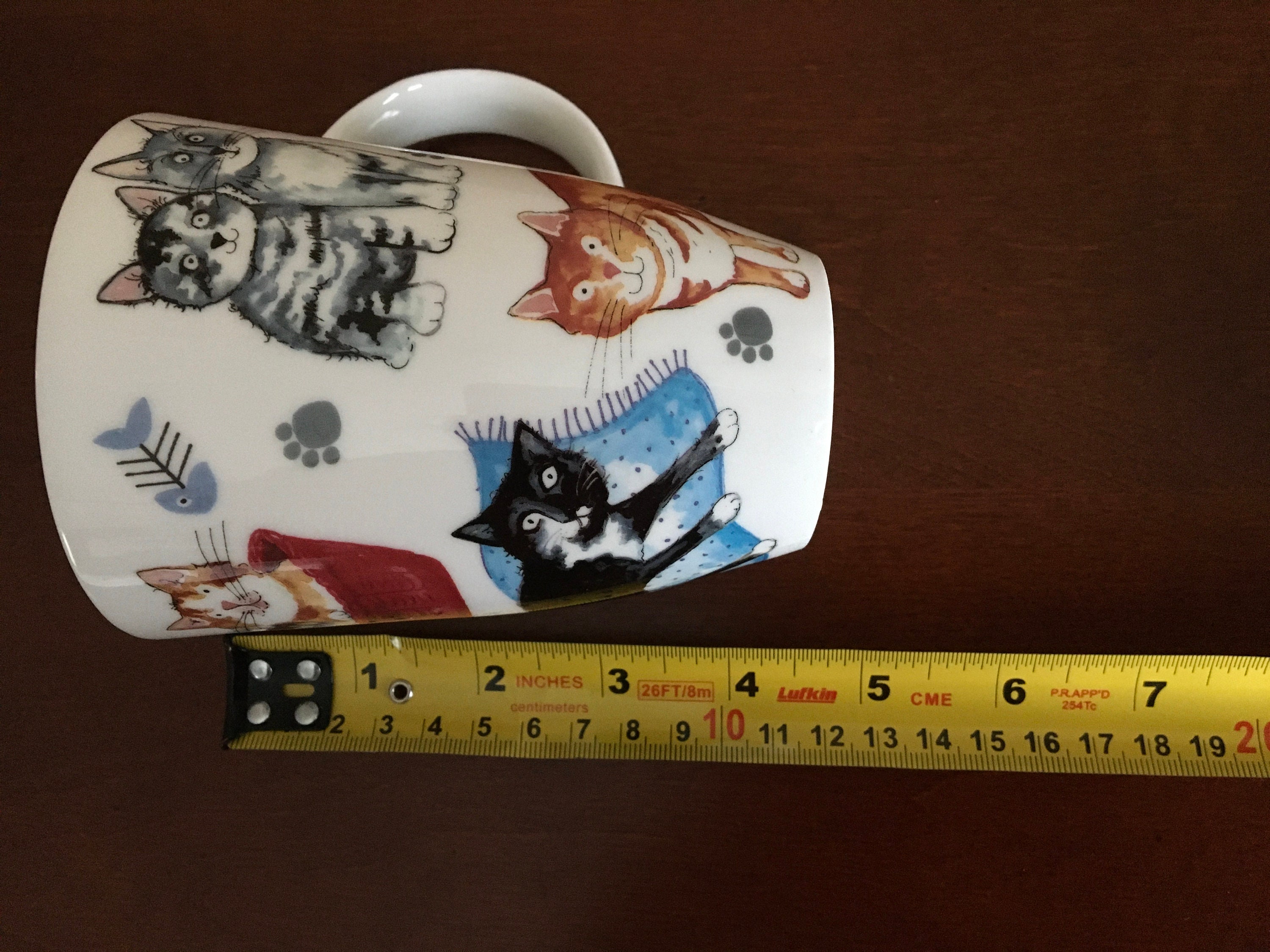 Mug En Porcelaine Fine Roy Kirkham - Motif Chats 