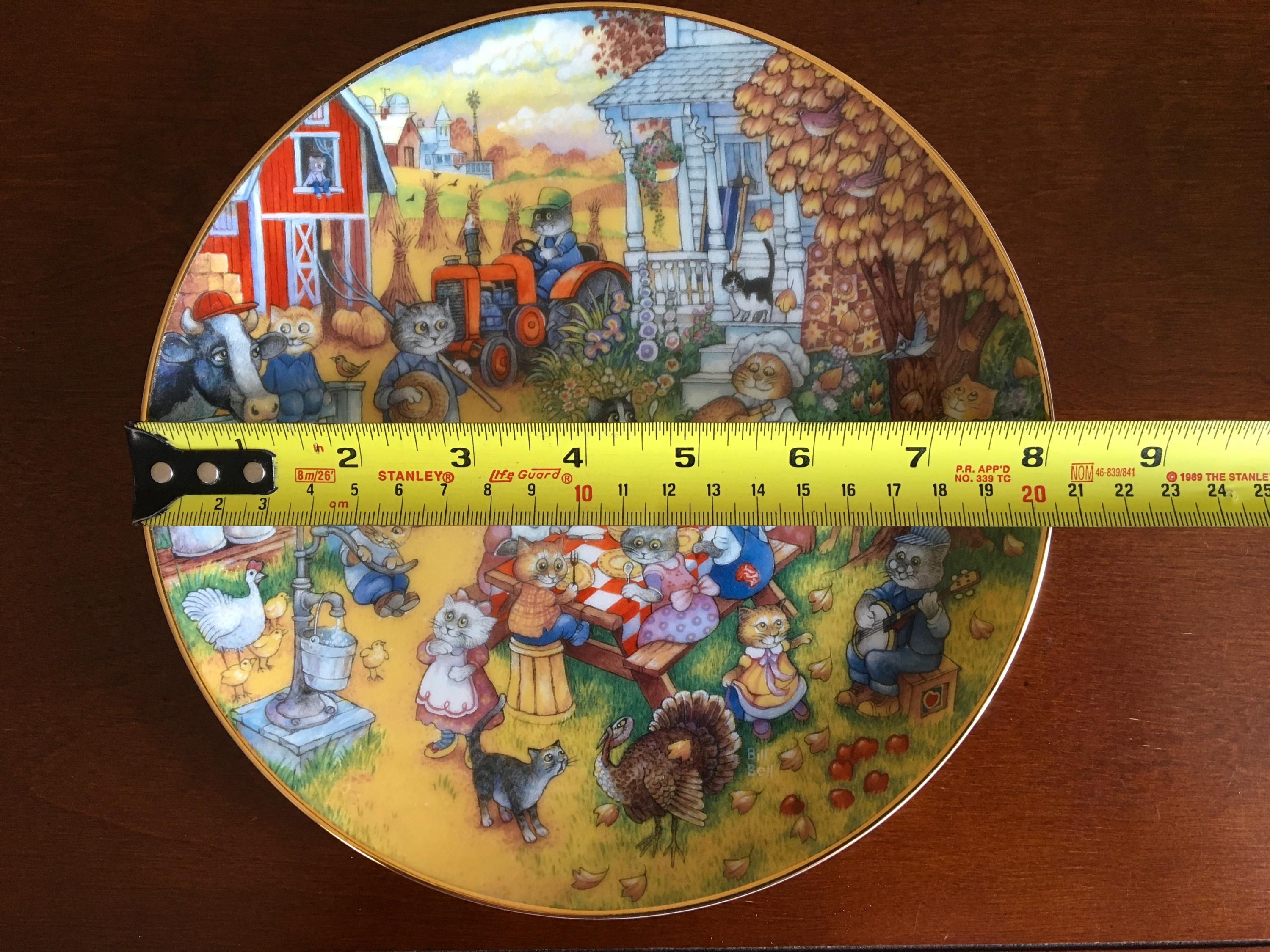 Vintage Franklin Mint A Purrfect Feast Plate Cat Lover Gift