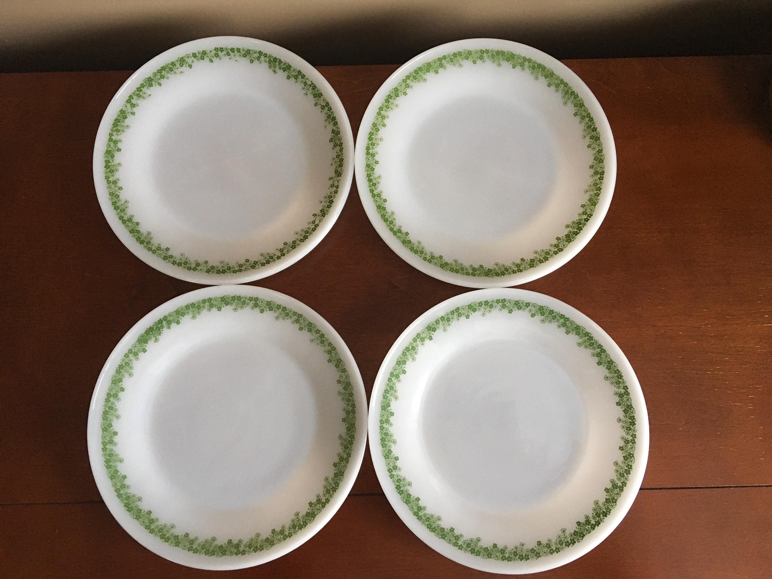 Set of 4 Vintage Termo Rey Milky Glass Corelle Pyrex Pattern