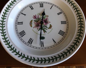 Vintage Portmeirion Botanic Garden Clock Portmeirion Rhododendrum