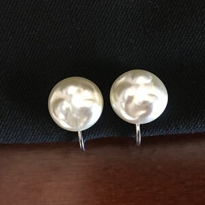 Boucles D'oreilles CLIP Vintage Richel Paris - Doré Et Bleu, Fermoir Clips, Occasion