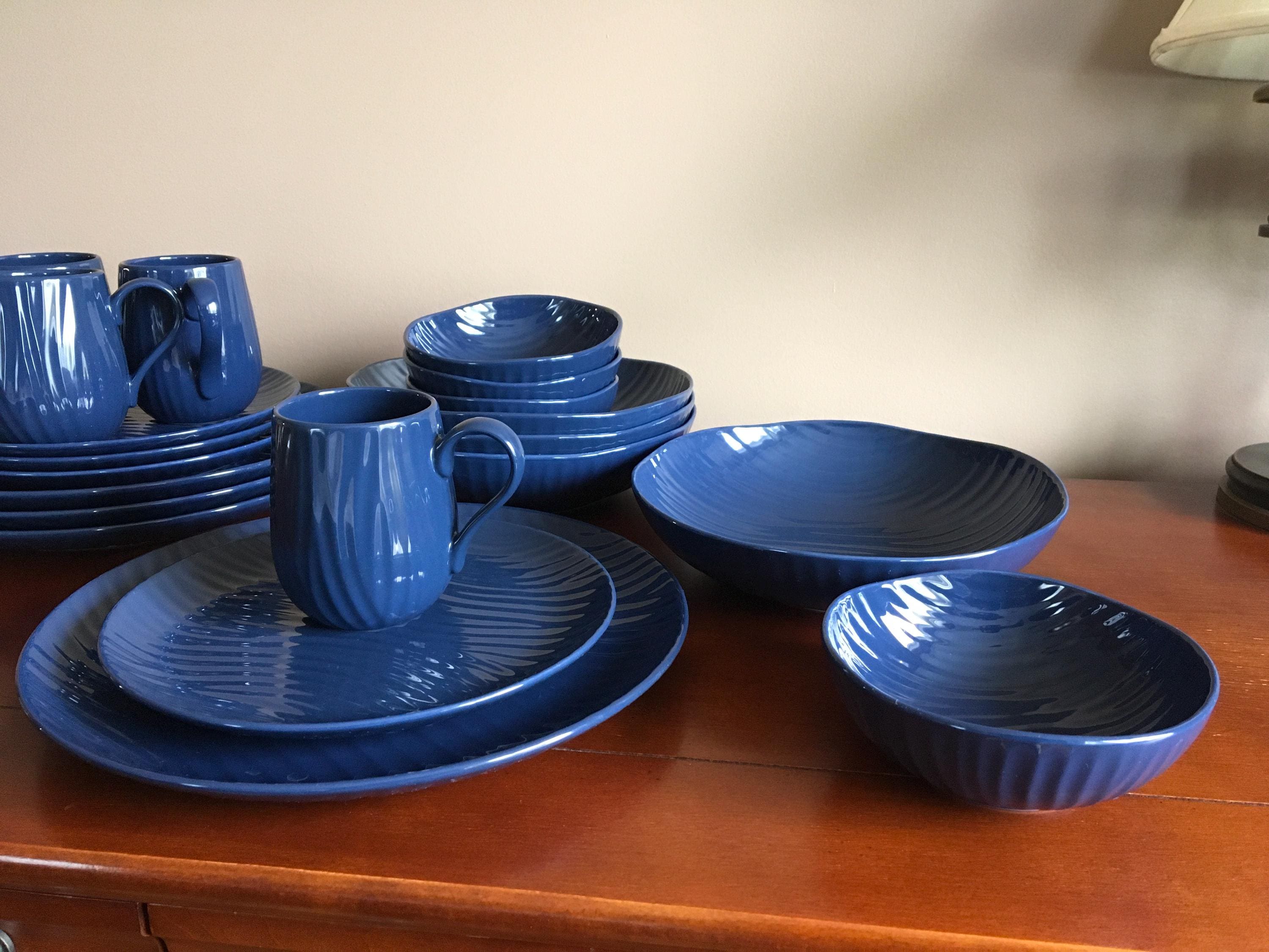 ONE 2 Piece Place Setting Sophie Conran for Portmeirion Blue Oak