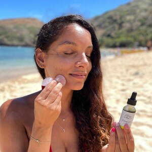 Rose Quartz Gua Sha Facial Kit: Organic Radiance Face Oil