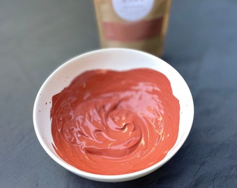 Pink Clay Mask, Combination Skin, Combination Skin Mask, 100% Pure Rose Kaolin Clay Powder, Face Body Hair Mask