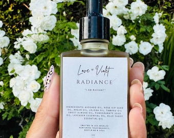 Moon Goddess Radiance Beauty Face Oil: Tanaceto blu, jojoba, avocado