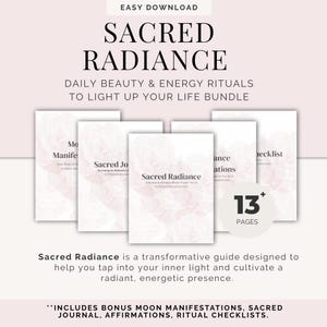 Sacred Radiance Digital Bundle: Beauty Rituals & Moon Manifestation (PDF)