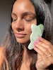 Gua Sha Mothers Day Self Care Jade Massage, Acupressure, Face Massager, Face Relaxation, 5ml Vegan Natural Face Oil 