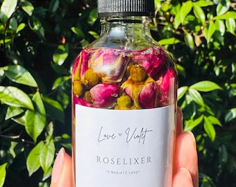 Moon Magic biologische rozenbottellichaamsolie: rozenknopbloemenelixer
