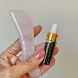 Holistic Beauty Gua sha Facial Kit with Rose Quartz Acupressure Wand | Facial Massage, Sculpting, Cruelty-Free Beauty