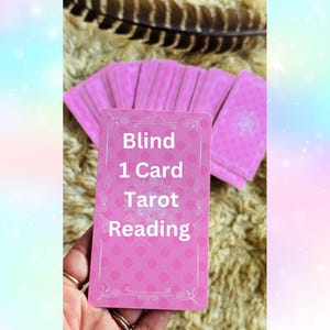 Blind tarotlezen 1 kaart trekken voor spiritueel advies Intuïtieve begeleiding, persoonlijk inzicht en sessie mystieke berichten