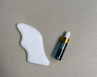 Sculpting Massager, Limited edition Balance Face Oil, White  Jade Gua Sha