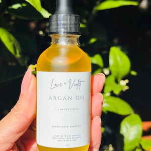 Moroccan Argan Oil: Cold Pressed Vegan Face & Hair Oil