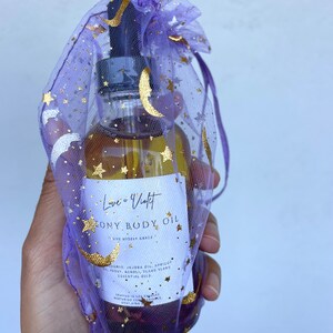 Glamour Magic Peony Flower Body Oil: Organic Jojoba, Rose & YlangYlang image 4