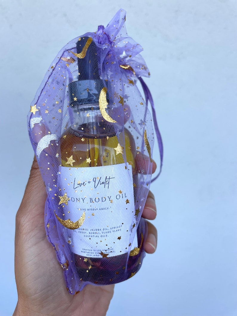 Glamour Magic Peony Flower Body Oil: Organic Jojoba, Rose & YlangYlang image 4