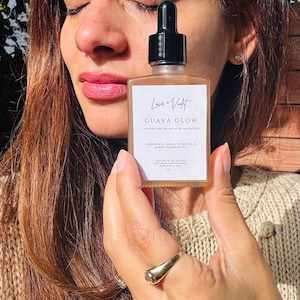 Tropical Face Oil Guava & Papaya Mango Essential Brightening Nourishing for All Skin Types 1oz image 1