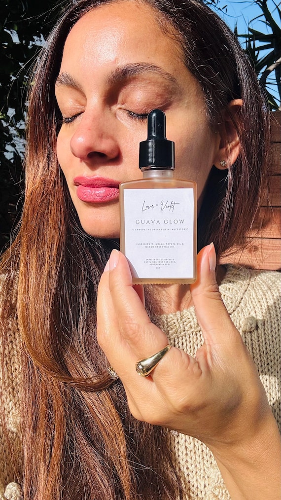 Tropical Face Oil Guava & Papaya Mango Essential Brightening Nourishing for All Skin Types 1oz