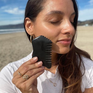 Bian Stone Gua Sha, Bian Comb, Limited edition Face Oil, Selfcare Gift
