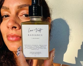 Organic Radiance Face Oil: Blue Tansy, Jojoba & Avocado