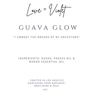 Tropical Face Oil Guava & Papaya Mango Essential Brightening Nourishing for All Skin Types 1oz image 2