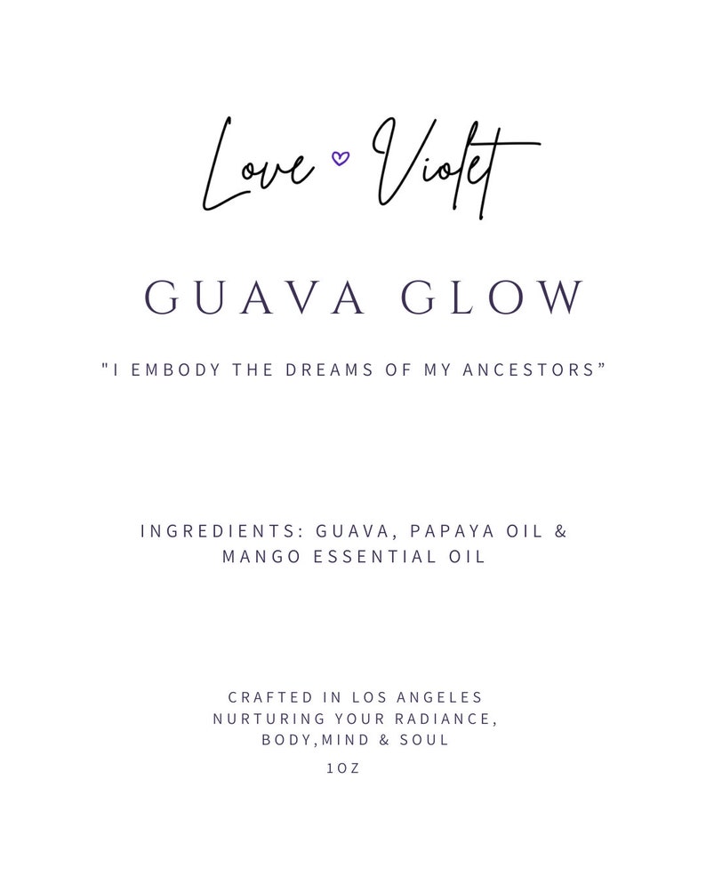 Tropical Face Oil Guava & Papaya Mango Essential Brightening Nourishing for All Skin Types 1oz image 2