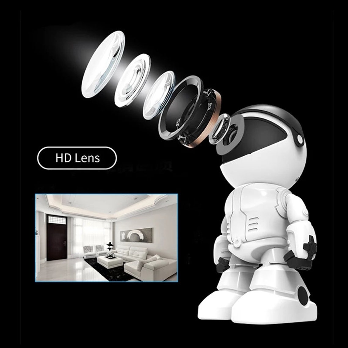 Robot camera security camera surveillance wireless wifi Etsy