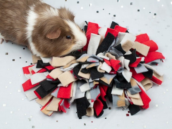 Snuffle Mat for Guinea Pigs Rabbits Bunnies Enrichment Toy Slow Feeder for Pets Neutral With Red Grey Beige Red Black Washable Etsy Canada