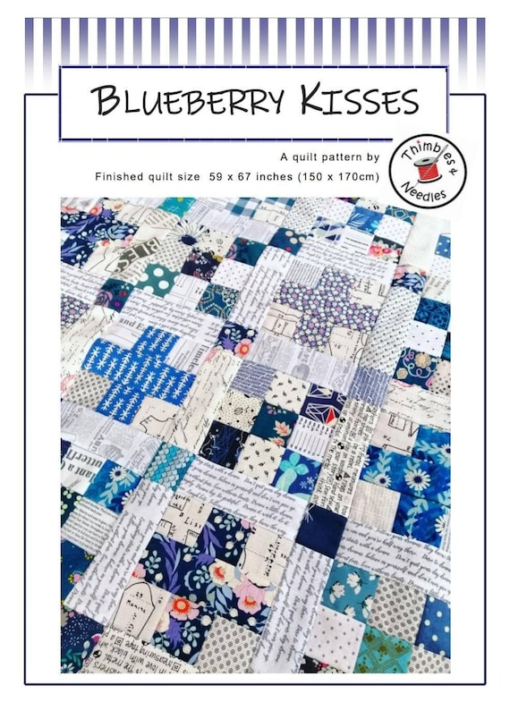 Blueberry Kisses Quilt Pattern PDF Quilt Pattern Scrap Etsy